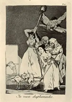 There they go, plucked. Plate 20 of Los Caprichos