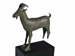 Live Stock Collection: Goat. Roman art. Sculpture on bronze. SPAIN