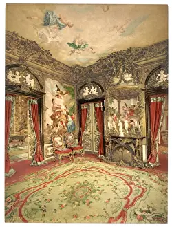 Tapestries Prints: The Gobelin Tapestries, Linderhof Castle, Upper Bavaria, Ger