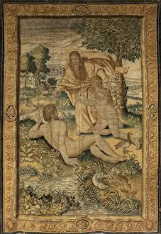 God creates woman. Flemish tapestry 1630 c