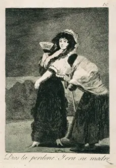 God forgive her: and it was her mother. Plate 16 of Los Capr