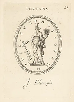 Goddess of Fortune, Tyche of Antioch in heliotrope