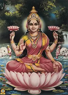 Goddess Srhi Sentamarai Laximi, wife of Vishnu