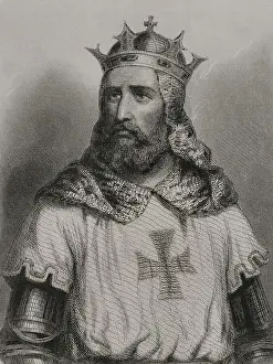 Boulogne Prints: Godfrey of Bouillon (1060-1100). Military leader 1st Crusade