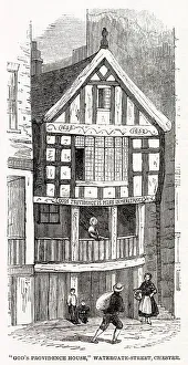 1652 Prints: God's Providence House, Chester, 1862