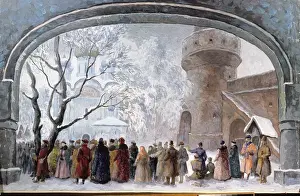 Godunov, Boris Fyodorovich (1551-1605); KUSTODIEV, Boris Mik