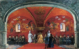 Godunov, Boris Fyodorovich (1551-1605); KUSTODIEV, Boris Mik Godunov, Boris Fyodorovich (1551-1605); KUSTODIEV, Boris Mik