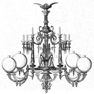 Goelzer Gas lit chandelier