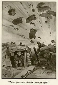 Mortar Prints: There goes our Blinking Parapet again by B Bairnsfather