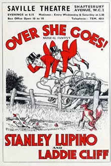 Images Dated 26th April 2021: Over She Goes! musical tantivy, Saville Theatre, Shaftesbury Avenue, London