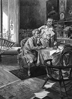 Images Dated 25th July 2012: Goethe with Schiller
