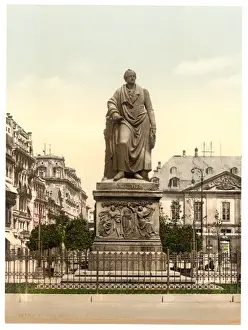 Frankfurt Prints: Goethes Monument, Frankfort on Main (i. e. Frankfurt am Main