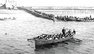 Going ashore, Training Ship Exmouth, early 1900s