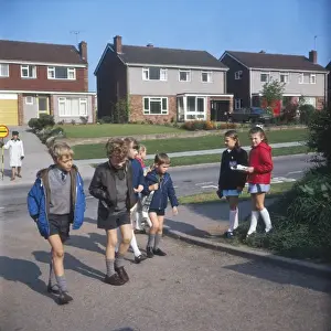 Assisted Prints: Going to School 1960S