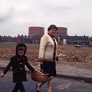 Middlesbrough Prints: Going to the Shops. Middlesbrough 1970s
