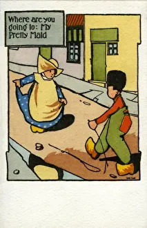 Clogs Prints: Where are you going to, my pretty maid