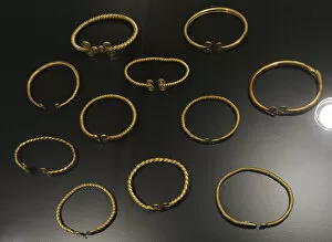 1100 Gallery: Gold bracelets. Early Bronze Age. 1700-1100 BC