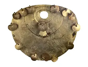 Hispanic Prints: Gold breastplate muisca. Proceeds from Chiquinquir