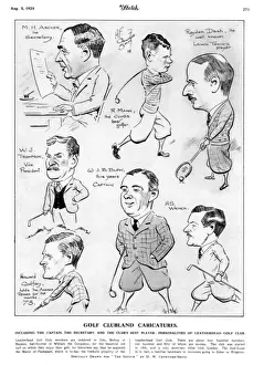 Gold Clubland Caricatures