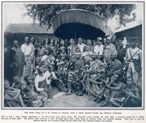 Gold Coast Chief and his retinue