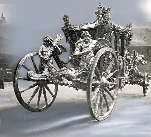 Qeiln Prints: Gold State Coach, Coronation 1953