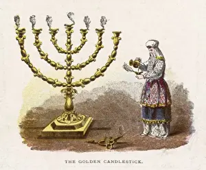 Candle Stick Prints: Golden Candlestick