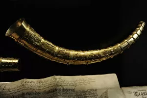 Goldsmith Gallery: The Golden Horns of Gallehus. North of Mogeltonder, Southern