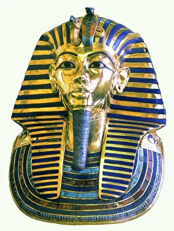 Ruler Collection: Golden Mask of Egyptian Pharoah Tutankhamun
