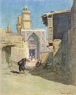 Illustrations Prints: The golden towers of Khadamain, Baghdad