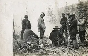 Goldrush Prints: Goldminers in Alaska, USA