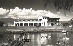 Hacienda Prints: Golf Club building in Cuernavaca, Morelos, Mexico