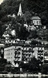 Montreux Prints: The Golf Hotel, Montreux, Riviera-Pays-dEnhaut
