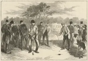 Blackheath Prints: Golf Match on Blackheath