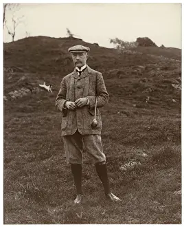 Fours Prints: Golf Player - Sepia Photo