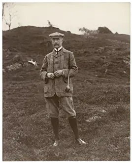 Golf Player / Sepia Photo