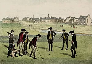 Golf Gallery: Golf in Saint Andrews (1800)