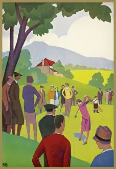 Golfer Prints: Golf / St Honore Les Bains