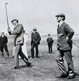 Golfer James Braid at Edinburgh