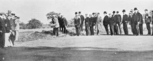 Shot Collection: Golfer James Braid at the PGA on Romford Links