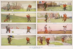 Wide Gallery: Golfing cartoon