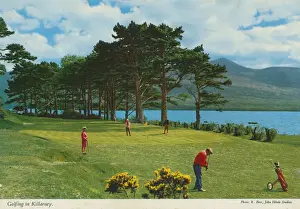 John Hinde Prints: Golfing in Ireland
