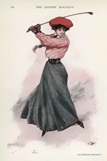 Emancipation Prints: GOLFING WOMAN 1907