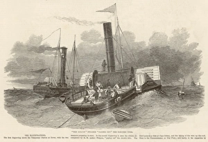 Telegraphic Gallery: The Goliah steamer paying out the electric wire