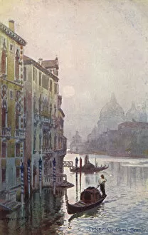 Venezia Gallery: Gondola on the Grand Canal, Venice, Italy