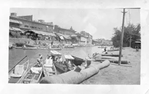 Gondolas at canal side, Basra, Iraq