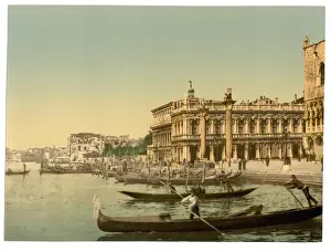 Gondolas and Piazzetta di San Marco, Venice, Italy