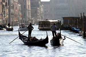 Images Dated 19th August 2011: Gondolas in Venice, Italy