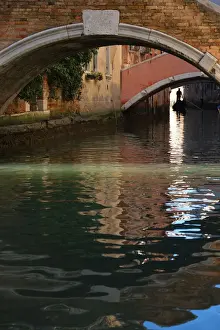 2013 Prints: Gondolier heads beneath the Ponte Pasqualigo