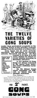 Instant Prints: Gong Soups advertisement, WW1