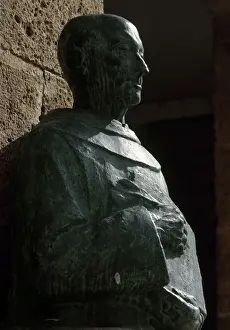 Clergy Prints: Gonzalo de Berceo (ca. 1197-before 1264). Spanish poet. Bust